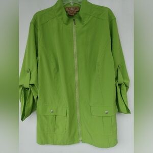 🌱 Peck And Peck & Peck Beautiful Bright Green Color Vintage Spring Jacket